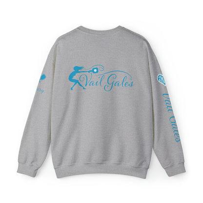 Copy of Vail Gales Pickleball Script Crew Sweatshirt - Customized