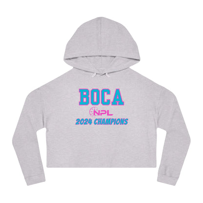 BOCA NPL ‘24 Champion’s Women’s Cropped Hoodie 80% cotton