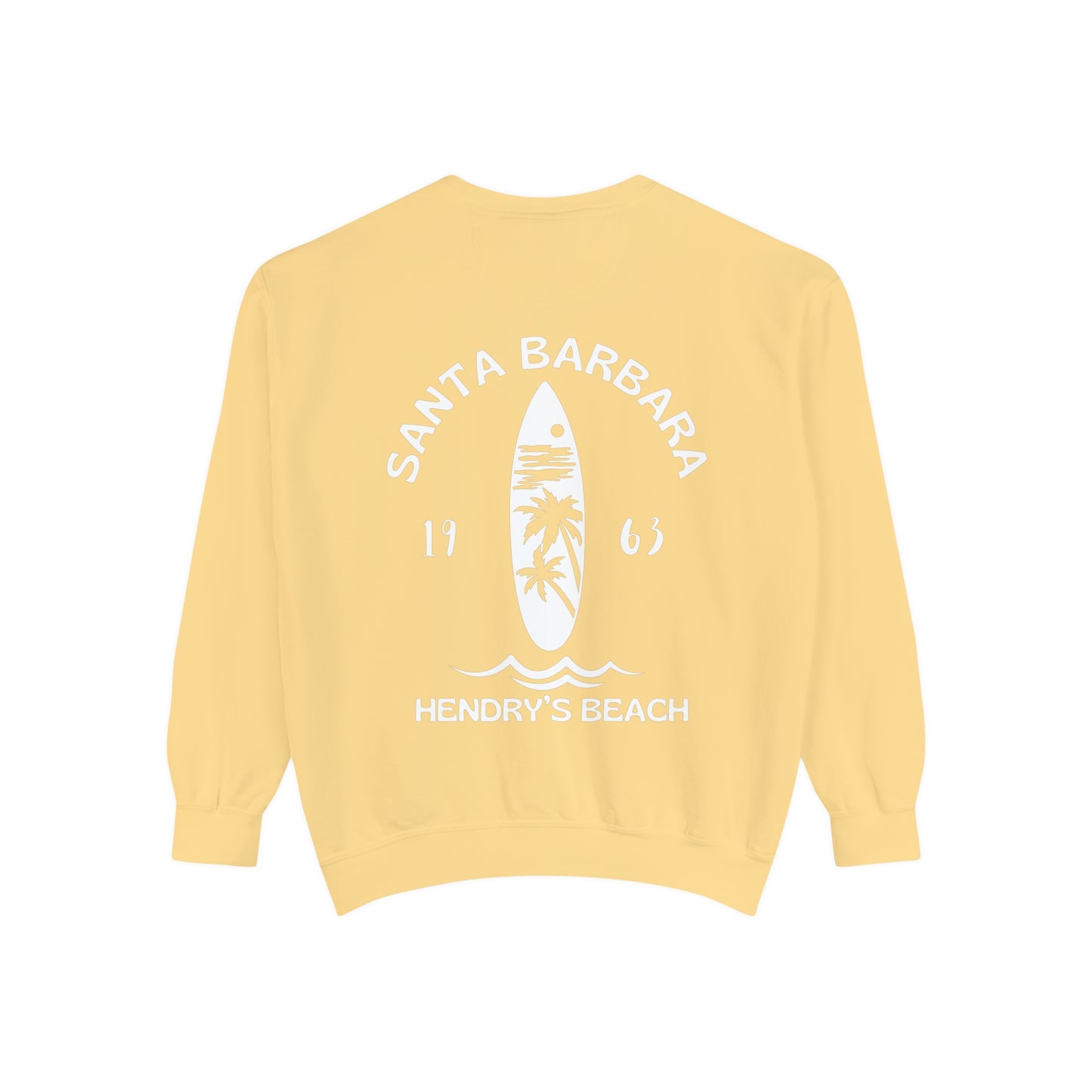 Santa Barbara Hendry’s Beach Crew Sweatshirts - Comfort Colors