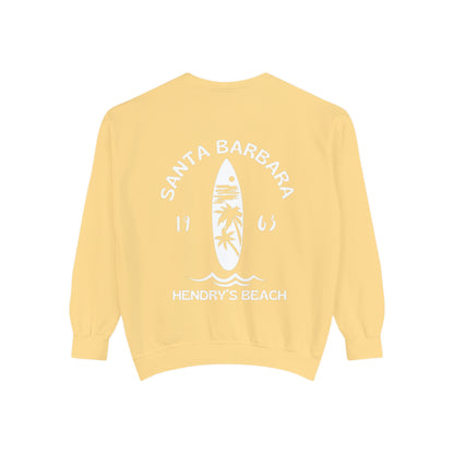 Santa Barbara Hendry’s Beach Crew Sweatshirts - Comfort Colors