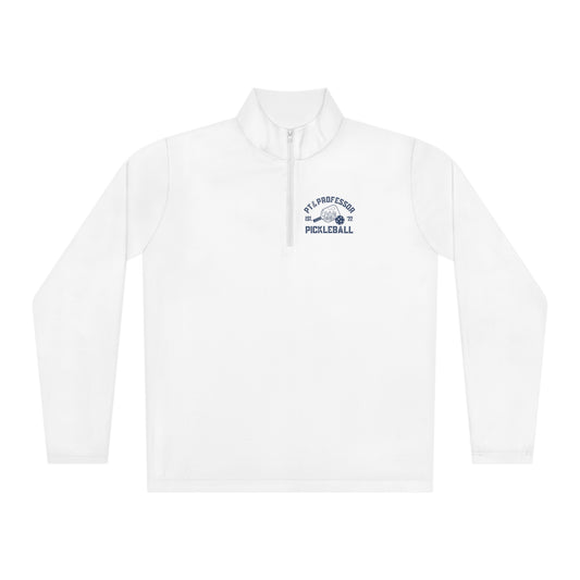 Pt & Professor Blue Logo Unisex Quarter-Zip Pullover