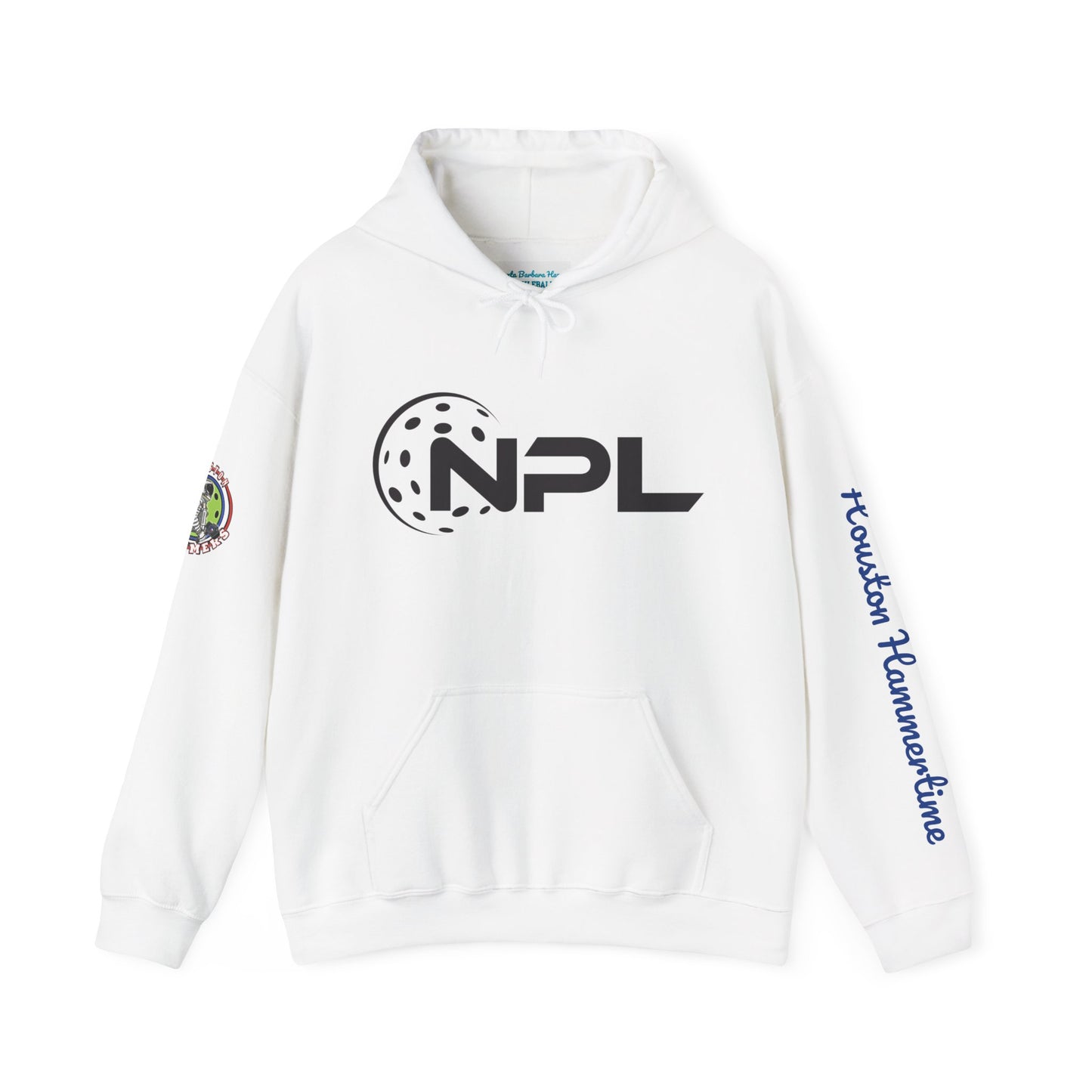 Custom NPL Hoodie name back & sleeve  *Houston Hammers - Multi Sided Design - Unisex Hoodie