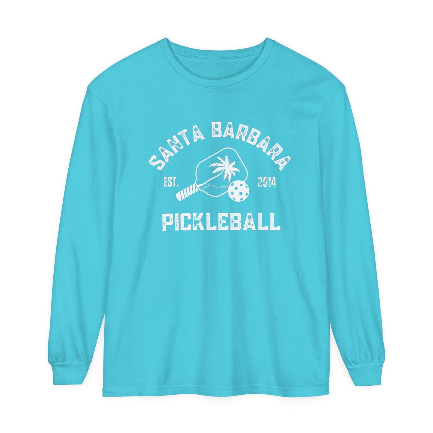 Santa Barbara Pickleball Unisex Garment-dyed Long Sleeve T-Shirt