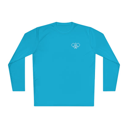 Hooked on Pickleball, Sunshine & Sushi- Unisex moisture wicking  Lightweight Long Sleeve Tee spf 40
