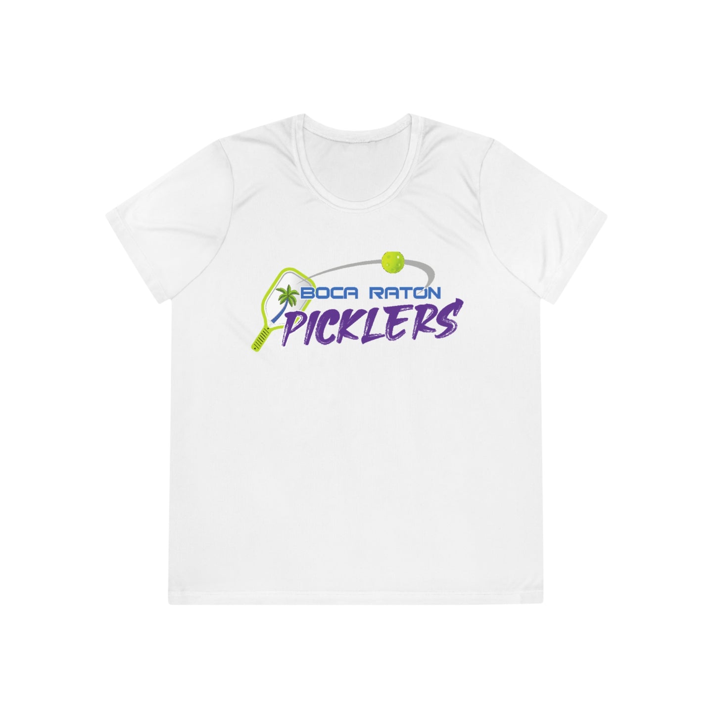 Boca Raton Picklers NPL Team - Moisture Wicking, SPF 40, Ladies Competitor Tee - customize back