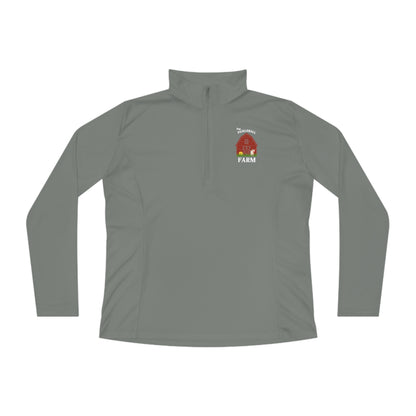 The Pickleball Farm  - Moisture Wicking Ladies Quarter-Zip Pullover