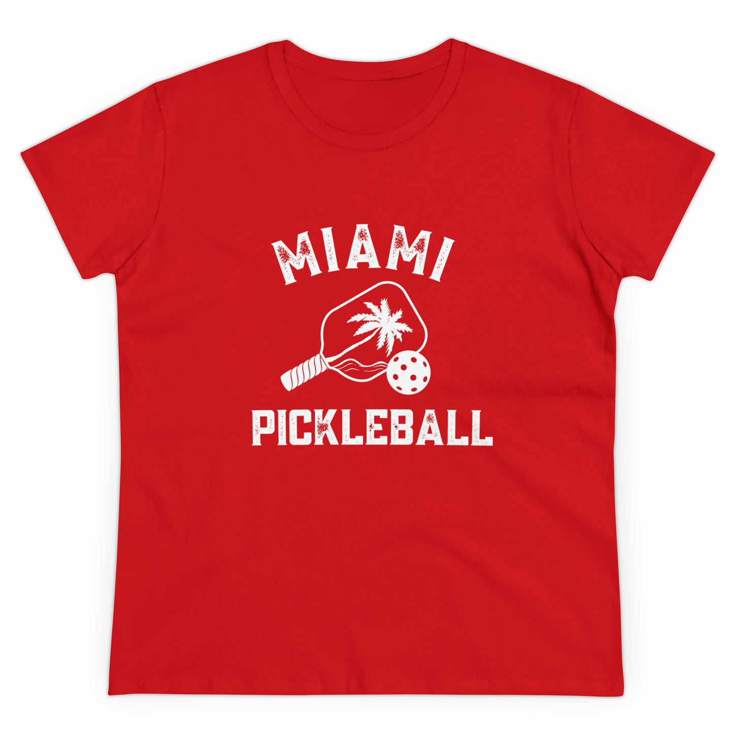 Miami Pickleball - Women's Midweight Cotton Tee