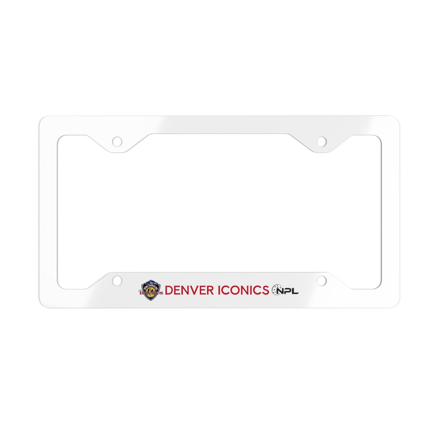 Denver Iconics Metal License Plate Frame