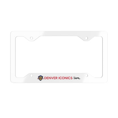 Denver Iconics Metal License Plate Frame