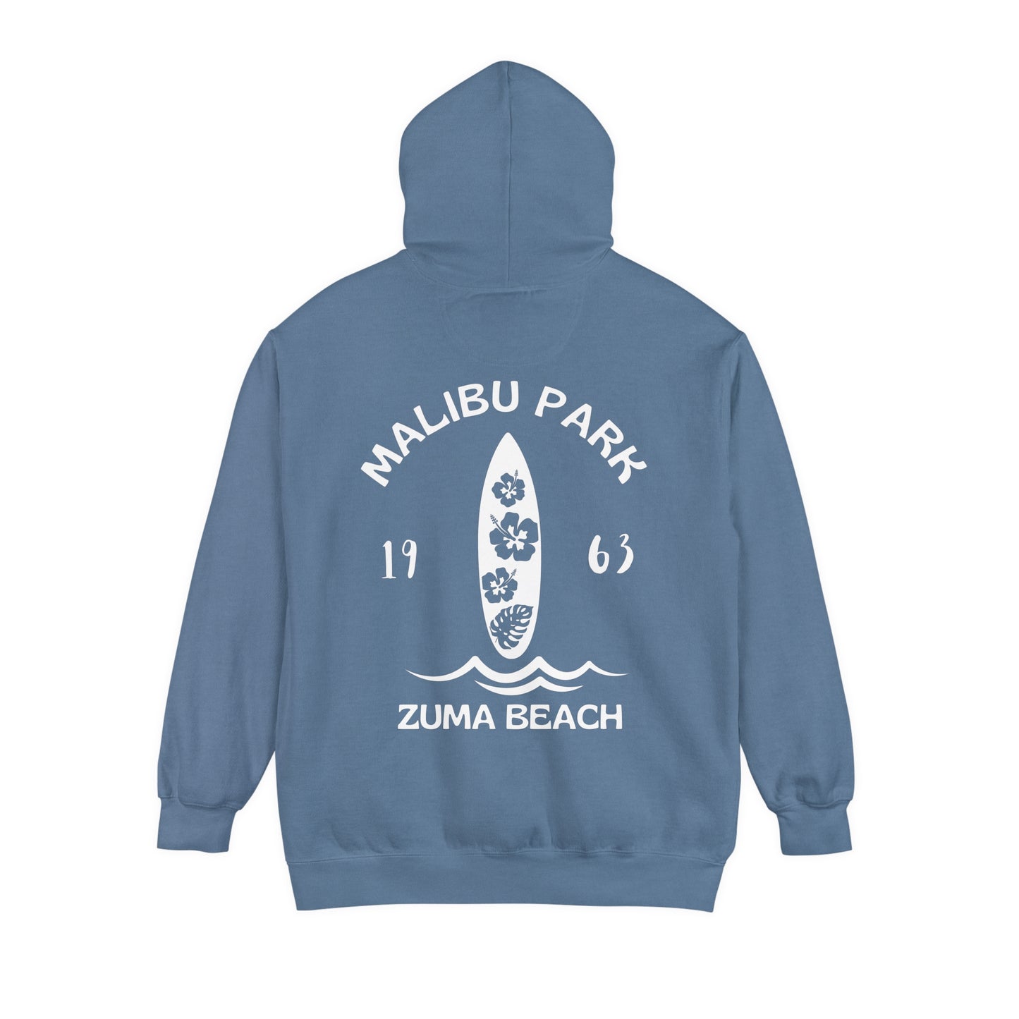 Malibu Park - Zuma Beach Hoodie (Hibiscus Version) - Comfort Colors