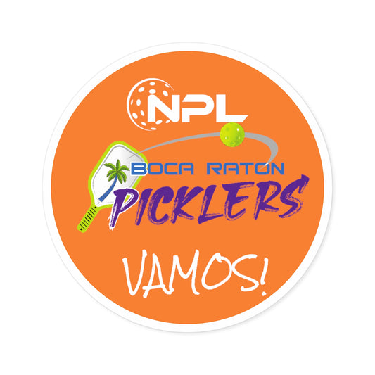 Boca Raton Picklers  - NPL Round Stickers, Indoor\Outdoor