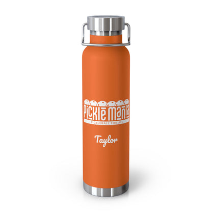 Picklemania - Customizable Copper Vacuum Insulated Bottle, 22oz