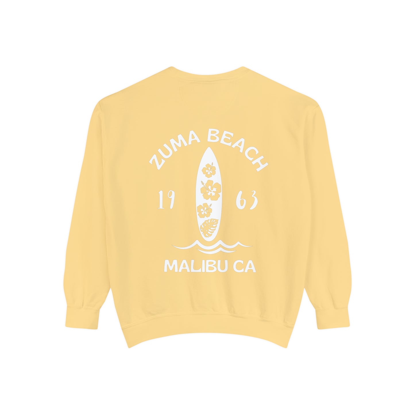 Zuma Beach Crew (Hibiscus version) Sweatshirt - Comfort Colors