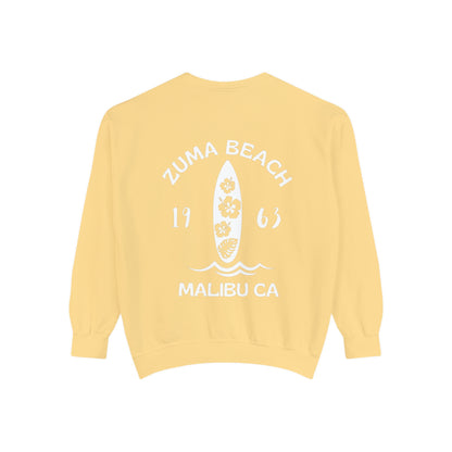 Zuma Beach Crew (Hibiscus version) Sweatshirt - Comfort Colors