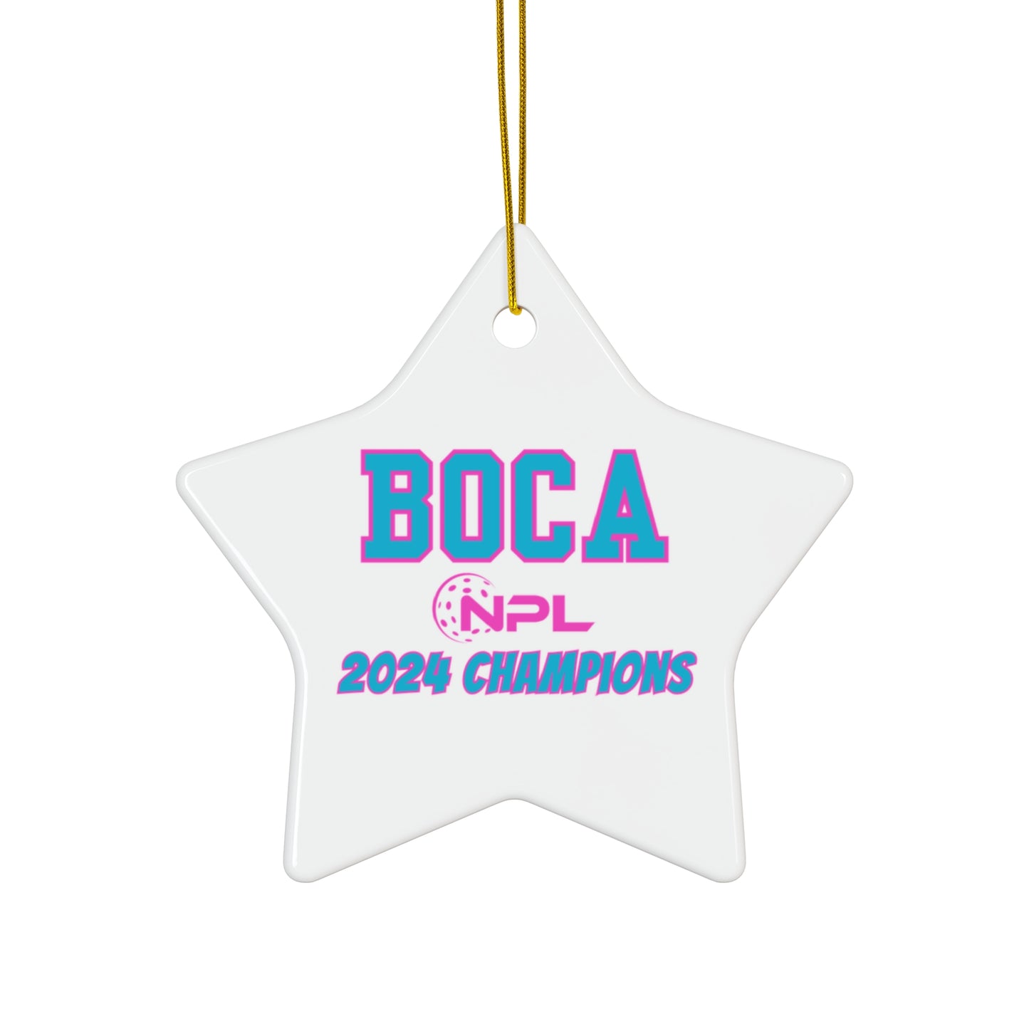 BOCA NPL ‘24 Champions - Ceramic Ornament, Star