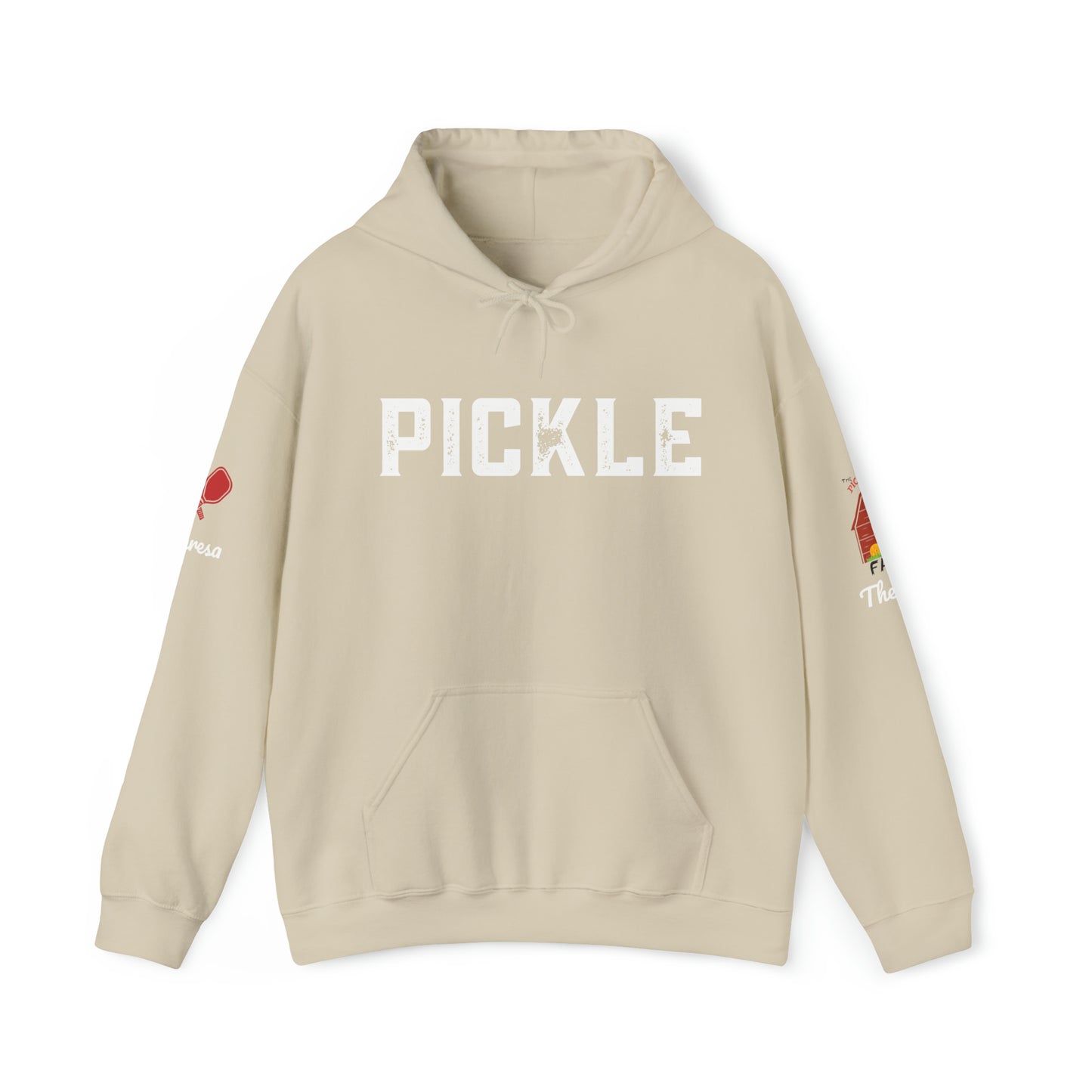 The Pickleball Farm - Hoodie - customize sleeve w/ your name