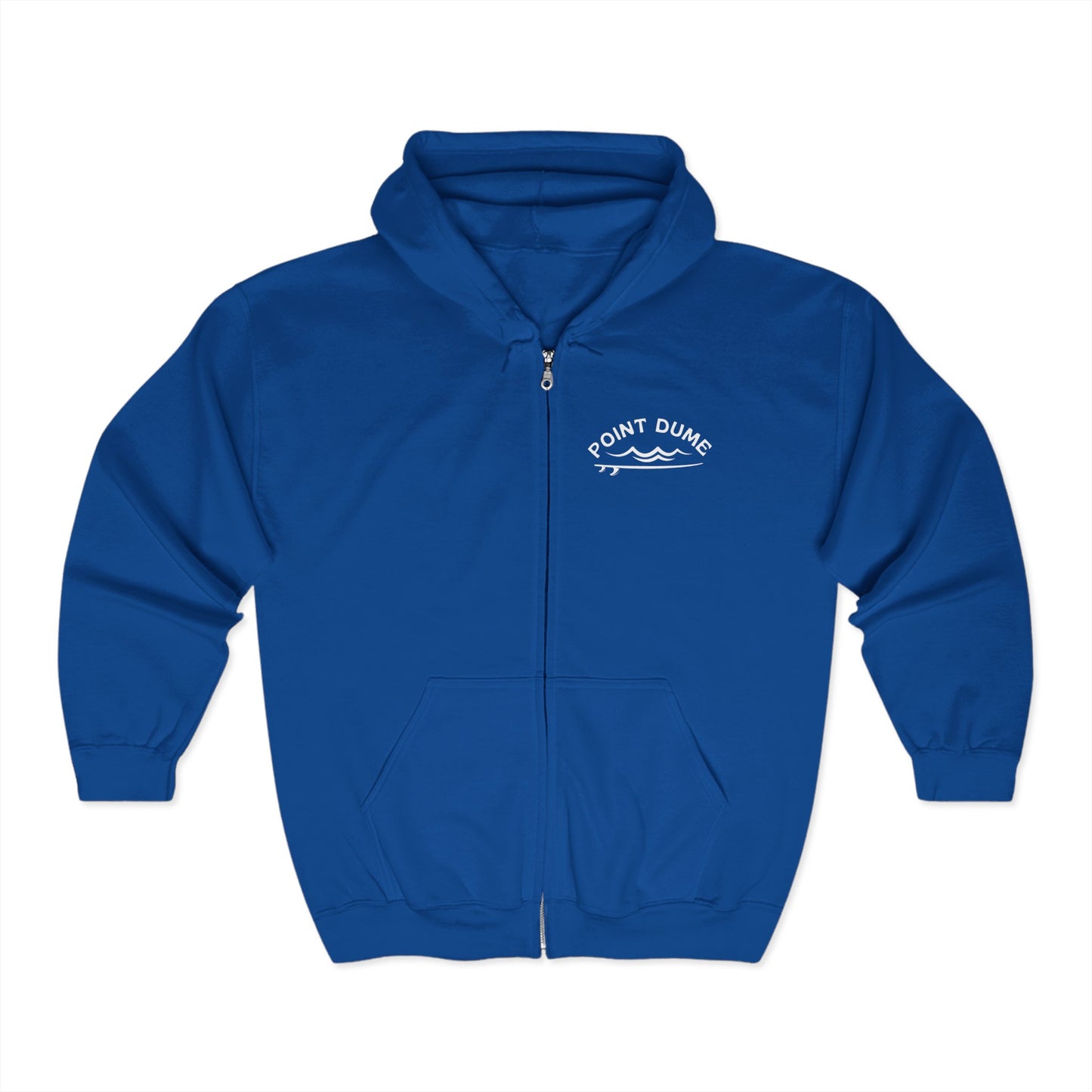 1959 Point Dume Surf Hoodie - Unisex Full Zip Sweatshirt