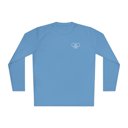 Hooked on Pickleball, Sunshine & Sushi- Unisex moisture wicking  Lightweight Long Sleeve Tee spf 40