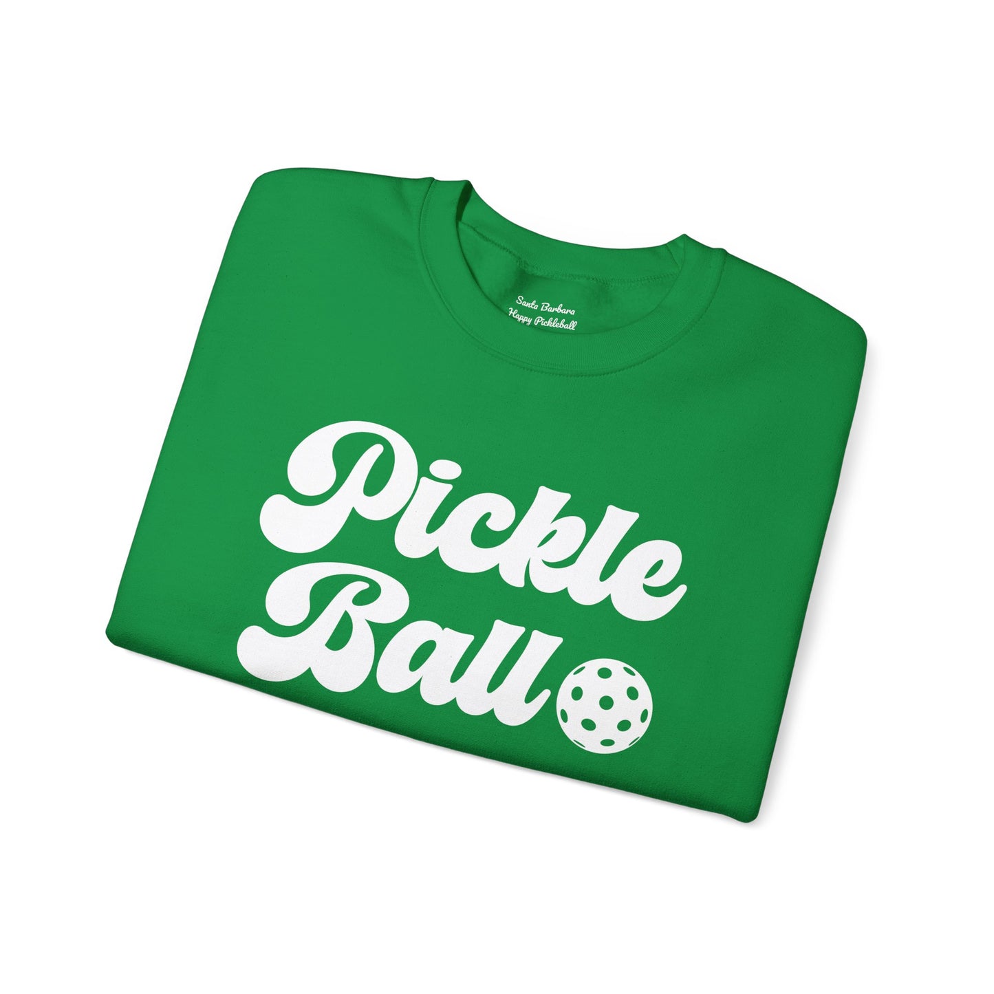 Retro Pickle Ball custom design crew - can personalize sleeve
