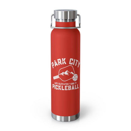 Park City Utah Pickleball - Copper Vacuum Insulated Bottle, 22oz