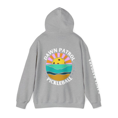 Dawn Patrol Hoodie (same logo front & back) - Santa Barbara sleeve