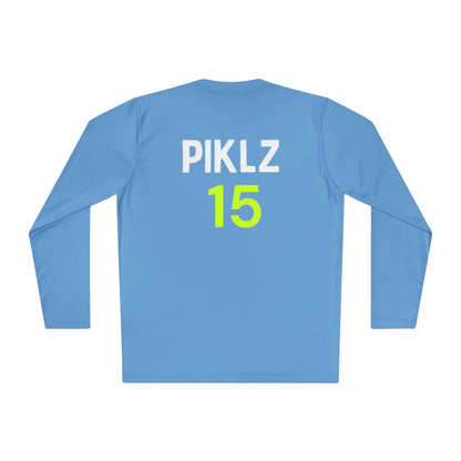 PICKLZ SPF 40 Men’s Cut/Unisex Moisture Wicking Lightweight Long Sleeve Tee - add your number in instructions