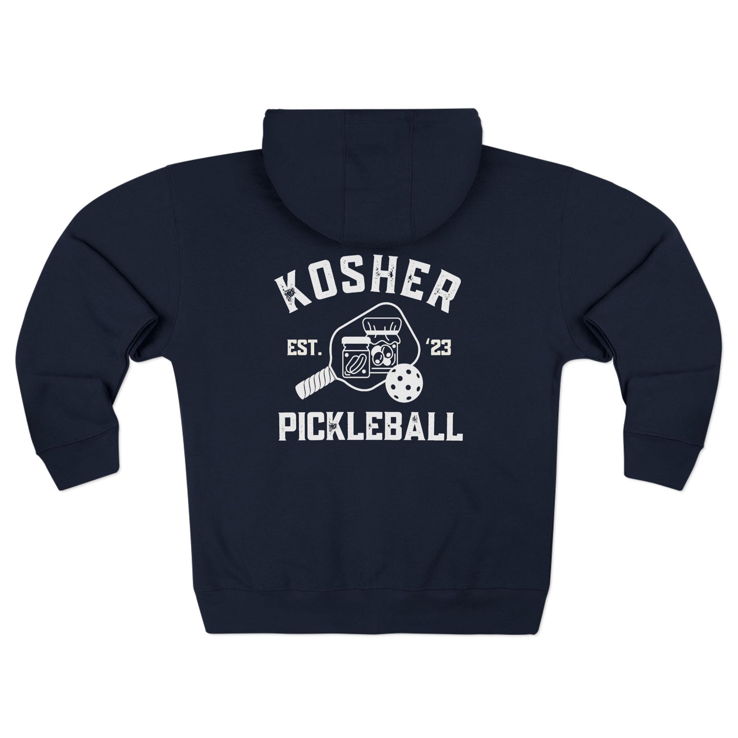 New zip down kosher pickleball sweatshirt