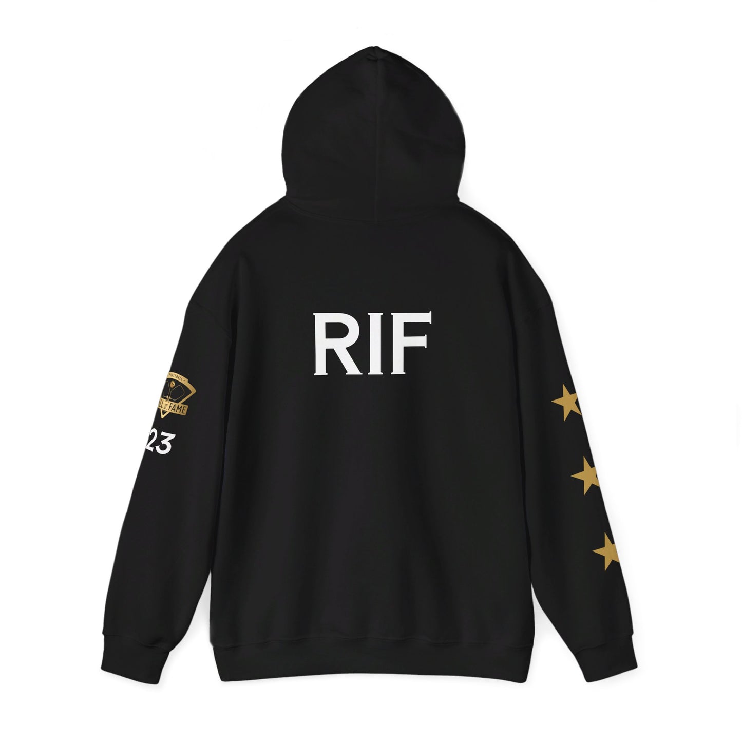Pickleball Hall of Fame (RIFKIN example) - Hoodie - Customize Hall of Fame Name, or no name
