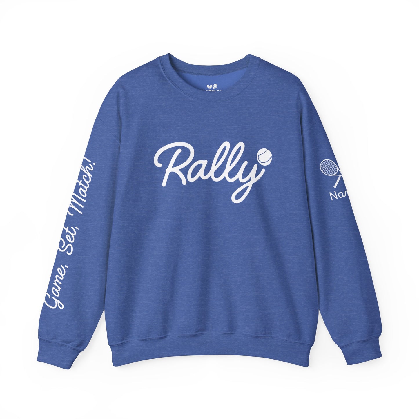 Customize my Rally (Tennis) Crew BLACK FRIDAY - add your name to sleeve