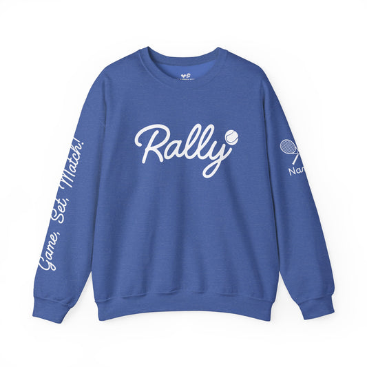 Customize my Rally (Tennis) Crew BLACK FRIDAY - add your name to sleeve