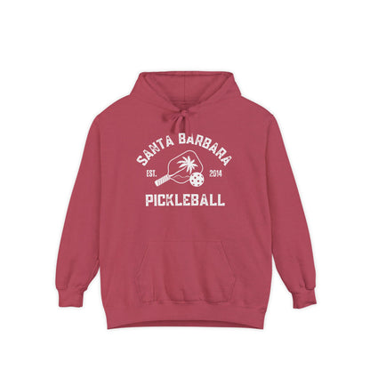 Adult Santa Barbara Pickleball Unisex Garment-Dyed Hoodie- can have name on back