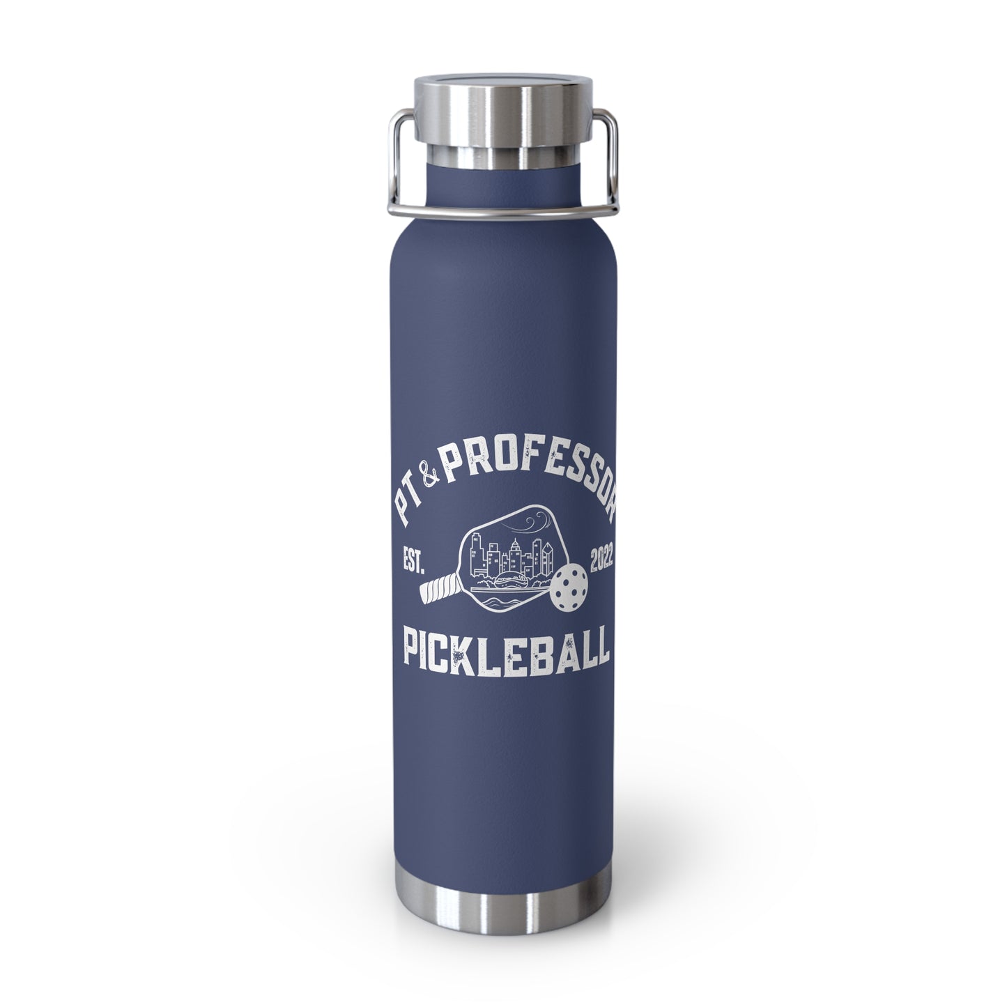 Pt & Professor - Gallwas name - Copper Vacuum Insulated Bottle, 22oz