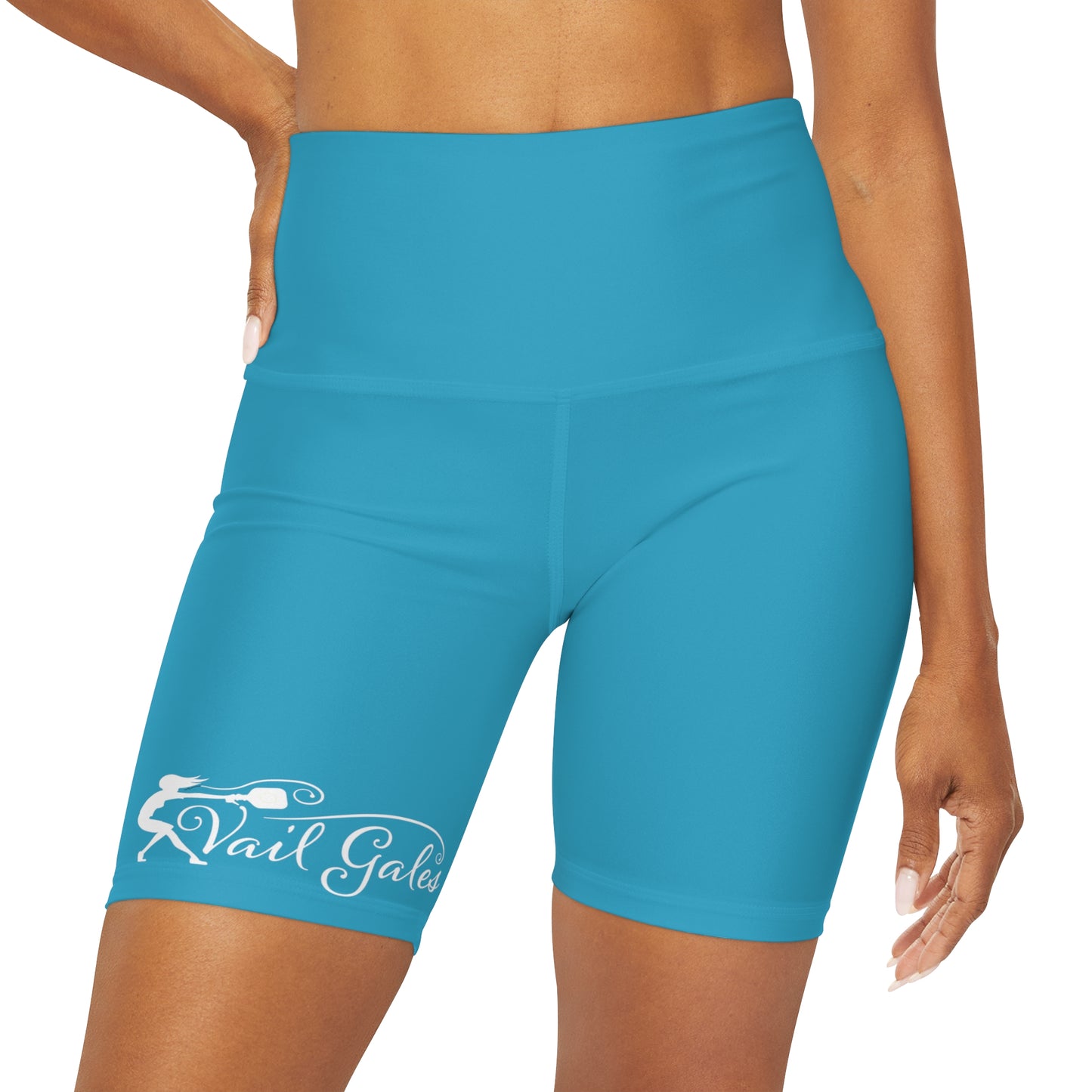 Vail Gales Pickleball - High Waisted Yoga Shorts