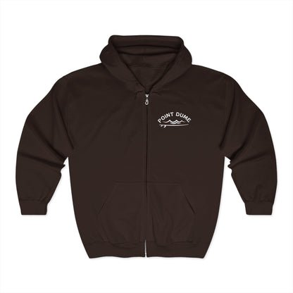 1959 Point Dume Surf Hoodie - Unisex Full Zip Sweatshirt