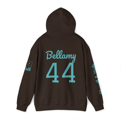 OKC Punishers Hoodie w/ Stars Turquoise Letters - add name sleeve or back
