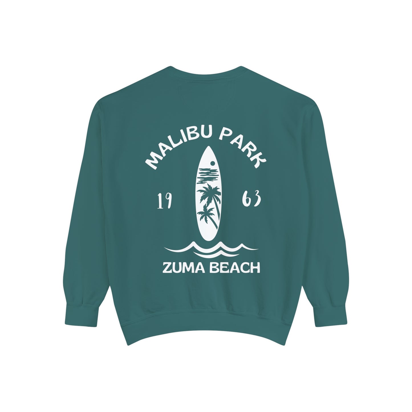 Malibu Park - Zuma Beach - Crew (Palm Tree Version) - Comfort Colors