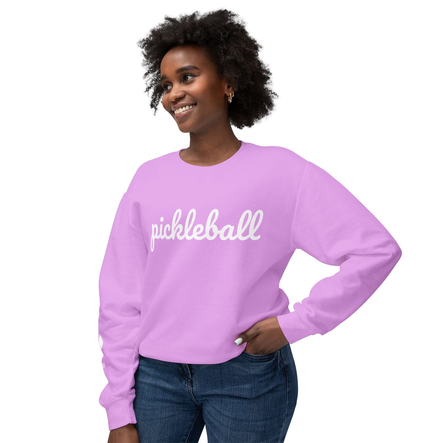 Pickleball Script - Garment Dyed Unisex Lightweight Crew (Can customize sleeve free)