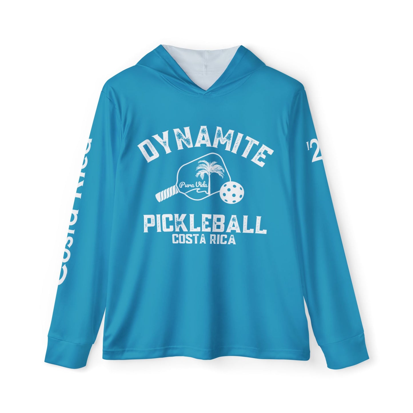 Pura Vida Dynamite Pickleball Unisex Moisture Wicking Sports Hoodie SPF 50 - custom,I’ve sleeves and back