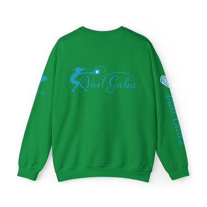 Copy of Vail Gales Pickleball Script Crew Sweatshirt - Customized