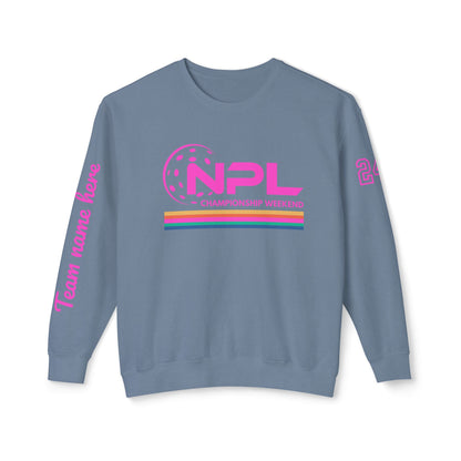 NPL RETRO Championship Weekend w/ Ribbon Unisex Lightweight Garment Dyed Crew