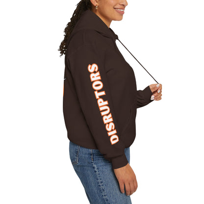 Detroit Disruptors Unisex Hoodie - Customize Sleeve or Back w/ Name - 50% cotton/poly (add in instructions)