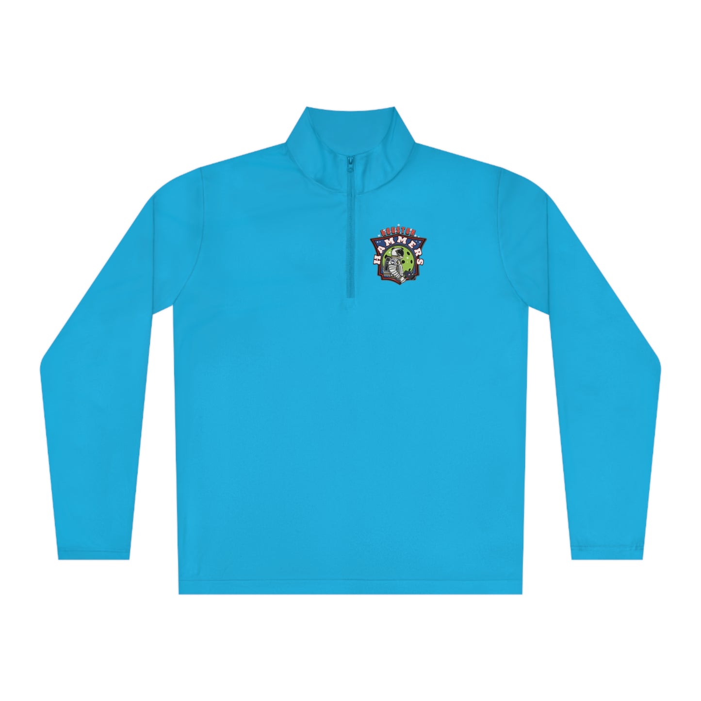 Houston Hammers NPL - Unisex (Fuller Cut) SPF 40, Moisture Wicking- Quarter-Zip Pullover