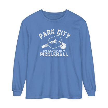 Park City Utah -Unisex Garment-dyed Long Sleeve T-Shirt