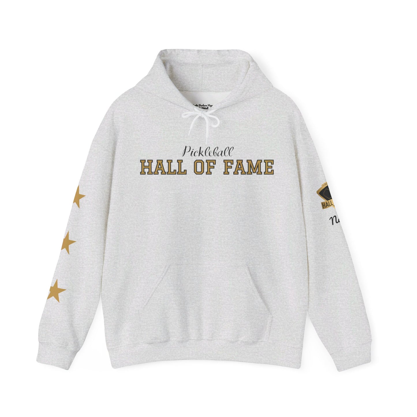Pickleball Hall of Fame (RIFKIN example) - Hoodie - Customize Hall of Fame Name, or no name