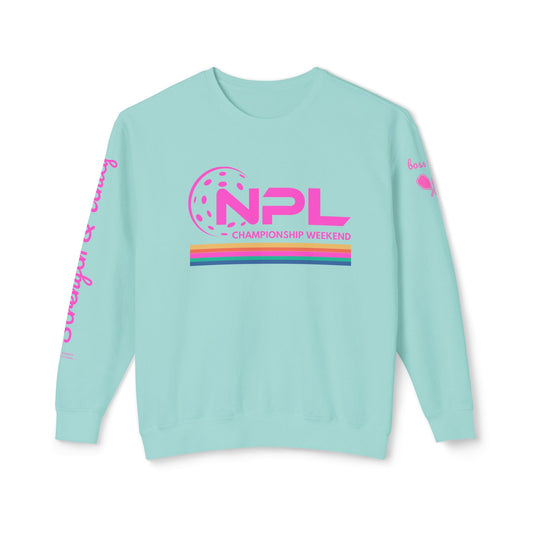Boss Lady NPL RETRO Championship Weekend w/ Ribbon Unisex Lightweight Garment Dyed Crew