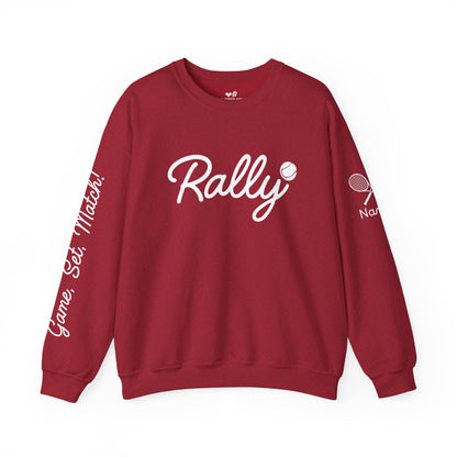 Customize my Rally (Tennis) Crew BLACK FRIDAY - add your name to sleeve