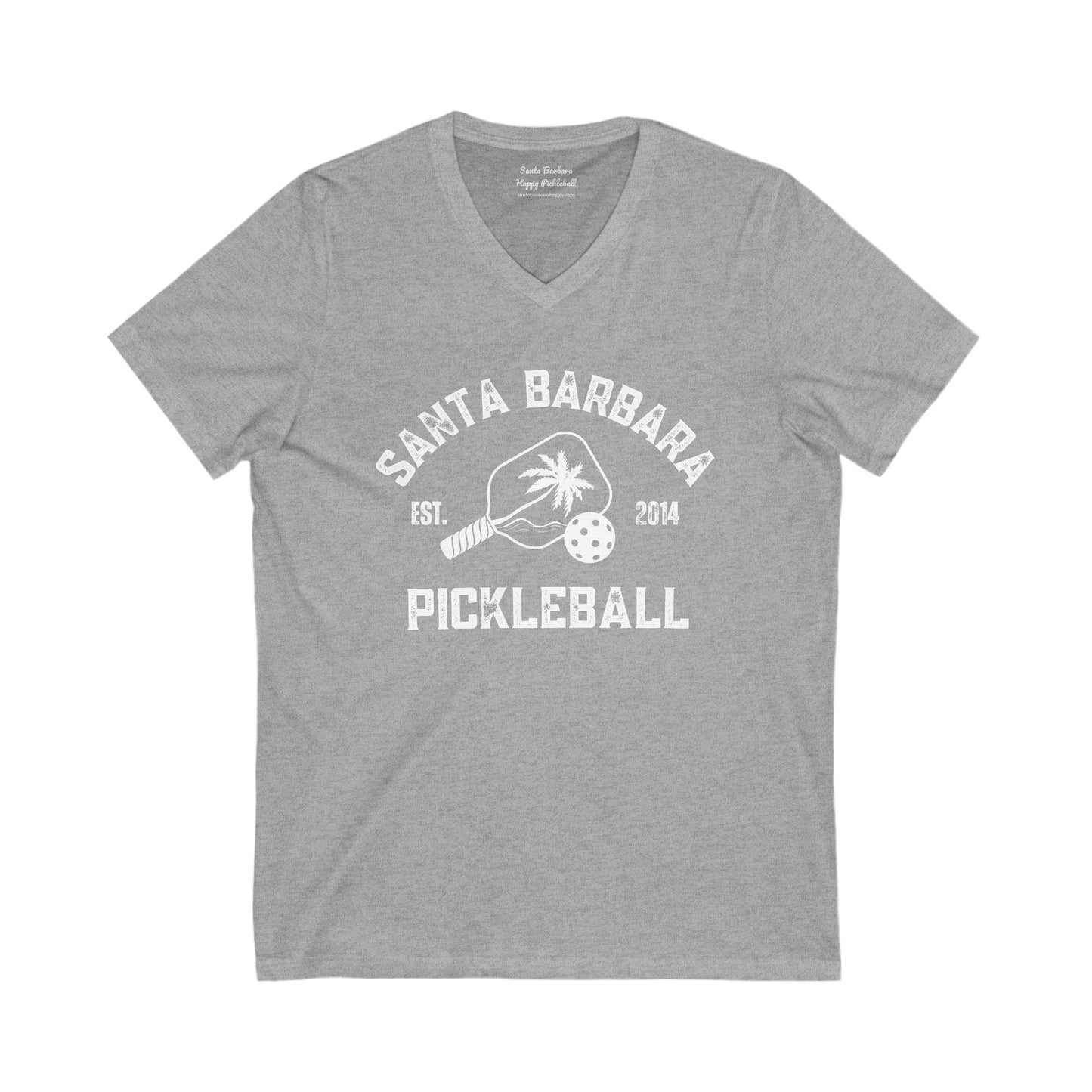 NEW Santa Barbara Pickleball - Unisex Jersey Short Sleeve V-Neck Tee