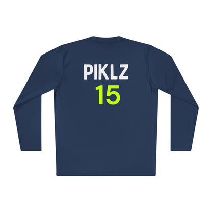 PICKLZ SPF 40 Men’s Cut/Unisex Moisture Wicking Lightweight Long Sleeve Tee - add your number in instructions