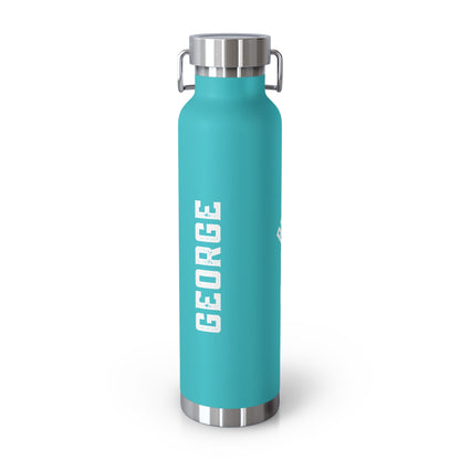 Professor & Pt - George name - Copper Vacuum Insulated Bottle, 22oz