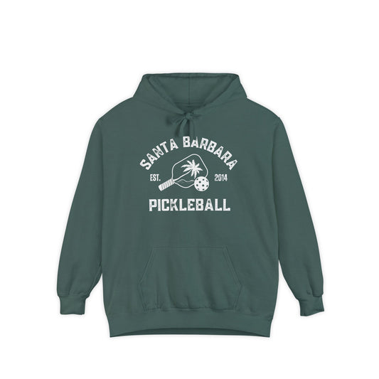 Adult Santa Barbara Pickleball Unisex Garment-Dyed Hoodie- can have name on back